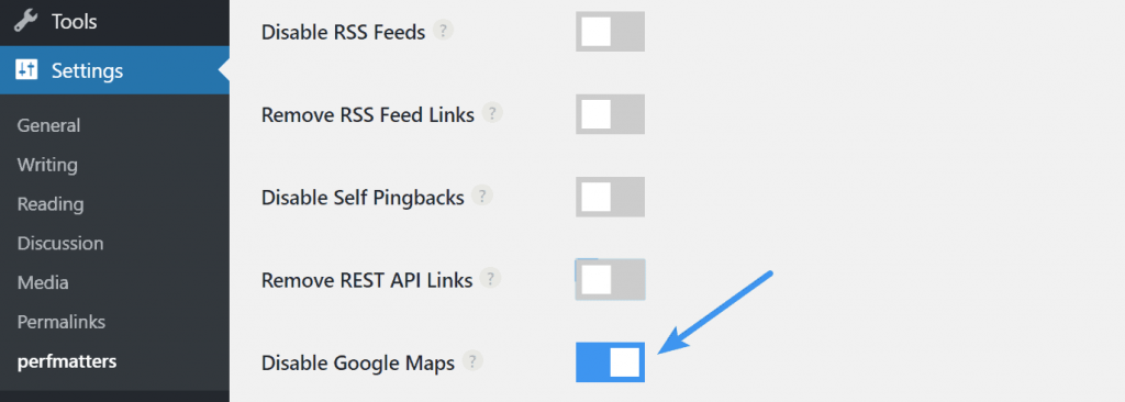 Vô hiệu hóa Google Maps API trong WordPress