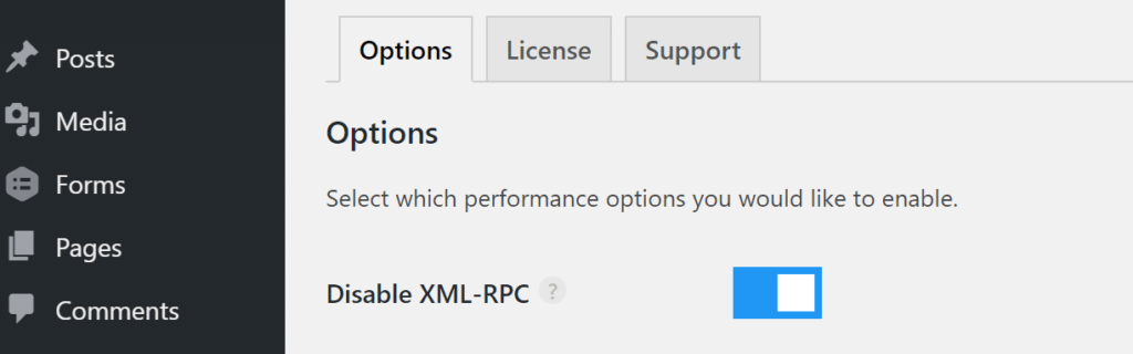 vô hiệu hóa XML-RPC
