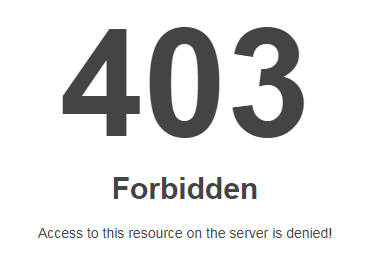 lỗi 403 Forbidden