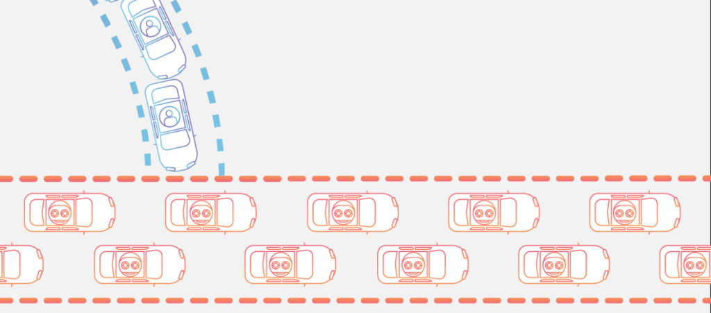 minh họa cách DDoS làm tắc nghẽn lưu lượng truy cập