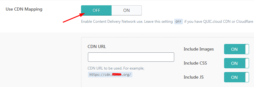 tắt CDN trên LiteSpeed cache