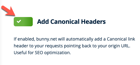 bật canonical headers